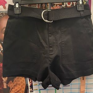 D-Ring Black Shorts